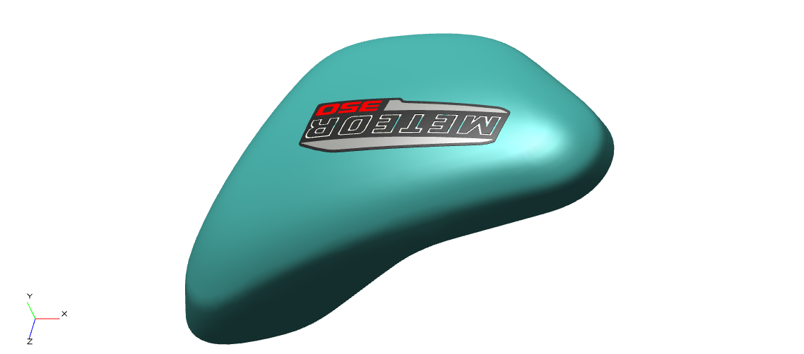 Royal Enfield RAV00346/B - Outer Cover / Side Panel Outer Cover (Right Hand) - Matte Black (Stellar Black) for Meteor 350