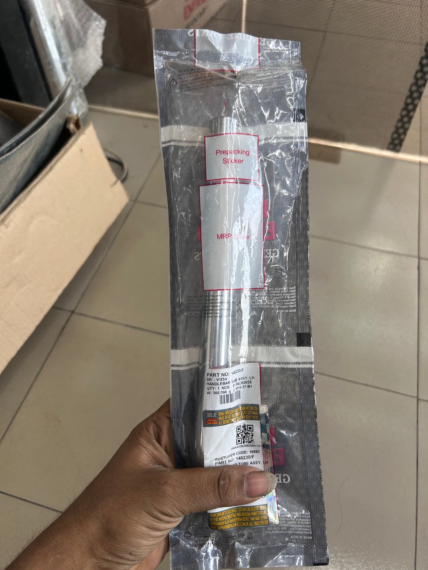 Royal Enfield 148230/F LH handlebar tube – Continental GT 650 GT 650 HANDLE ROD