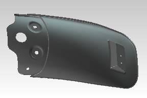 OEM rear mudflap installed on Interceptor 650