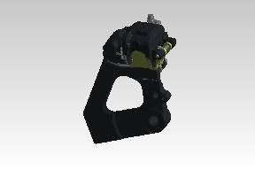 Royal Enfield RAB00468/C rear caliper assembly export spec