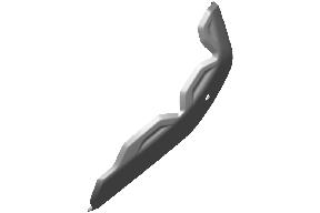 Royal Enfield RLX01819 - Guard, Pre-Cat For Himalayan 450 (Shot Blast Finish) - Exhaust Heat Shield / Protector