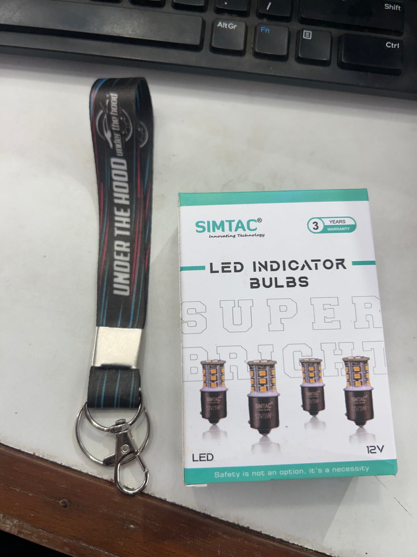 Simtac 360 degree LED indicator bulbs straight pin pack of 4