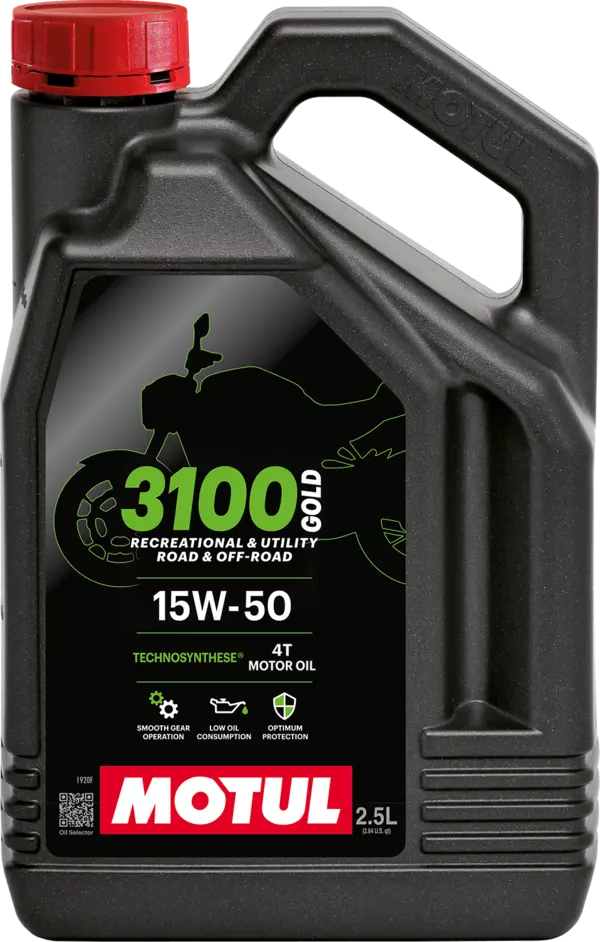 Motul 3100 Gold 4T 15W-50 Engine Oil 2.5L – API SN, JASO MA2 | Royal Enfield Bullet/Classic/Thunderbird UCE