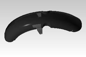 RAG00115/A front mudguard with sticker metallic green gloss for Classic 350 Reborn Halcyon Green