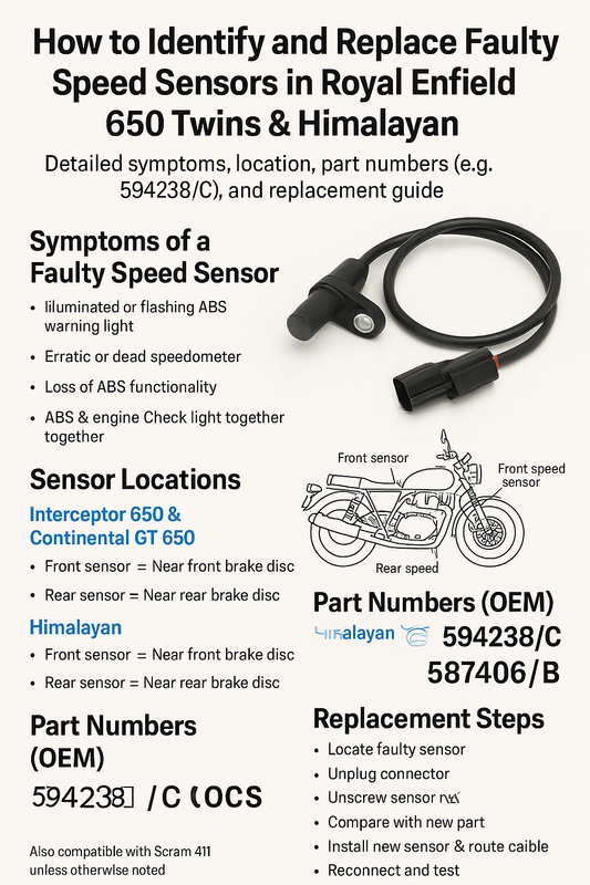 How to Identify and Replace Faulty Speed Sensors in Royal Enfield 650 Twins, Himalayan & Scram 411