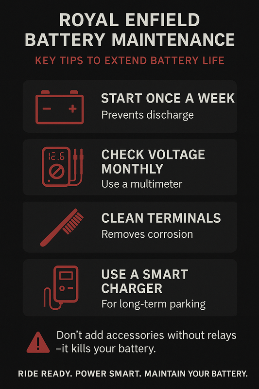 🔋 Royal Enfield Battery Maintenance: Tips to Extend Battery Life