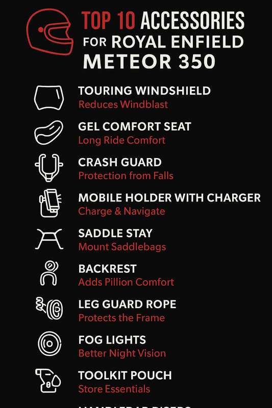 🛠️ Top 10 Accessories Every Royal Enfield Meteor Owner Should Have