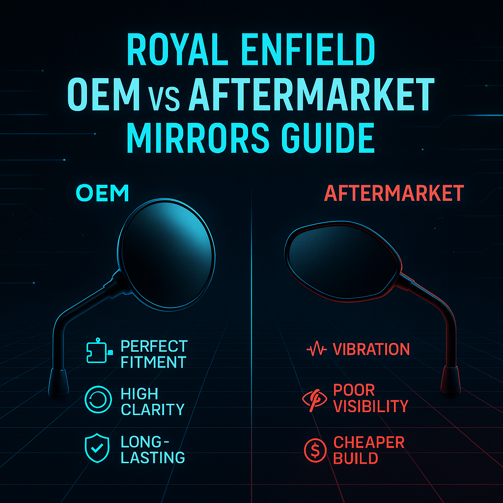 OEM vs Aftermarket Mirrors for Royal Enfield – Which One Should You Trust?
