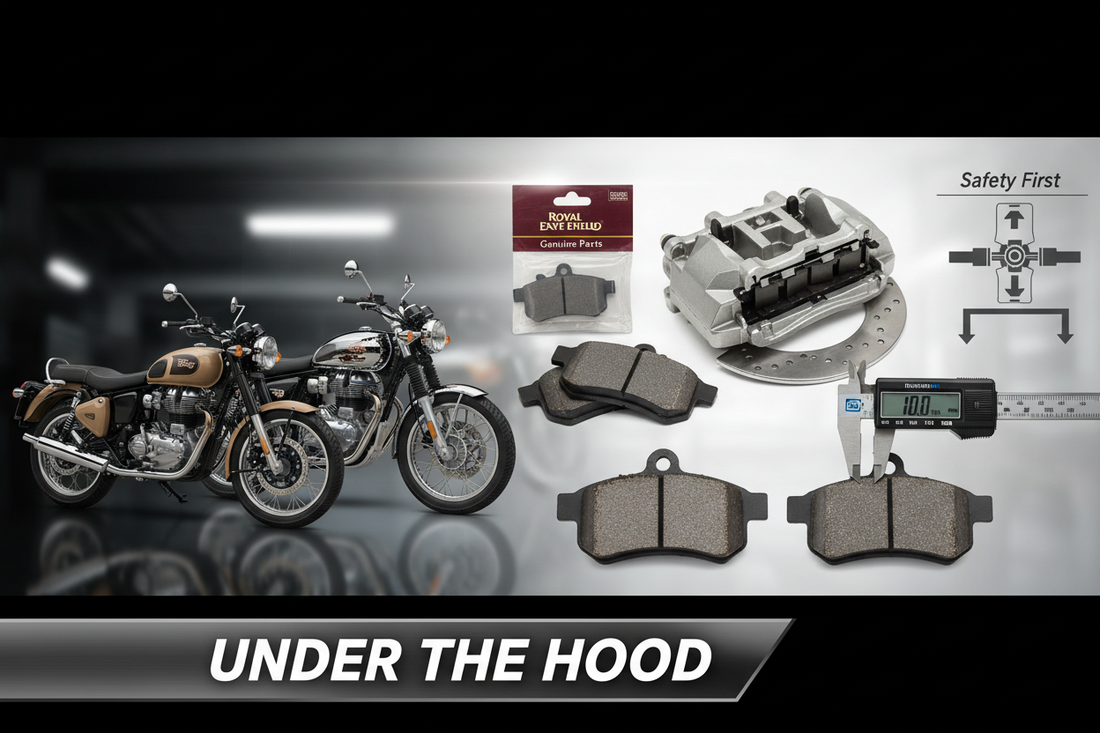 Best Brake Pads for Royal Enfield in 2025 – Genuine OEM vs Aftermarket Comparison & When to Replace