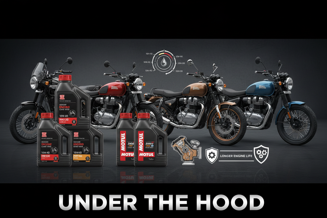 Best Engine Oil for Royal Enfield in 2025 – Complete Guide: 10W-40 vs 10W-50 vs 15W-50, Genuine vs Motul
