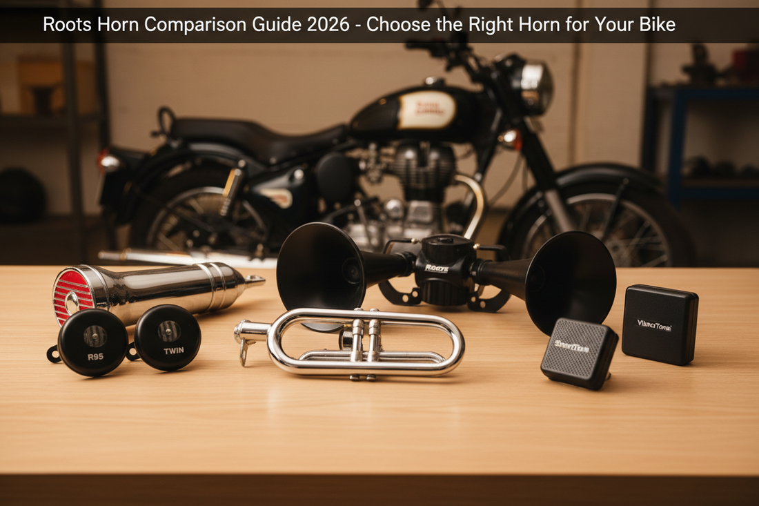 Best Roots Horn for Royal Enfield & Motorcycles 2026 – Megasonic vs Vibrosonic vs Windtone Complete Buying Guide