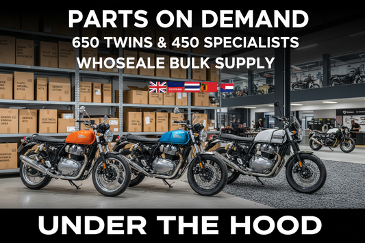 Royal Enfield 650 Twins & 450 Adventure Bikes Parts Wholesale – Interceptor 650, Continental GT 650, Super Meteor 650, Himalayan 450, Guerrilla 450 | Bulk Supply for Garages & Dealers Worldwide