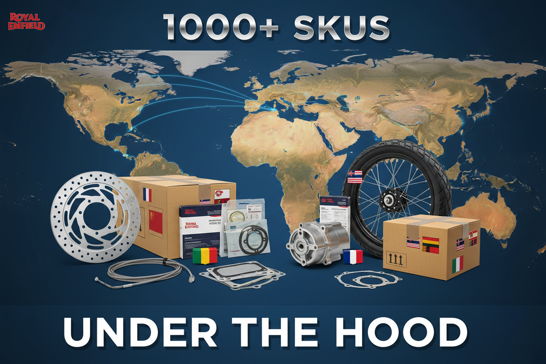 Royal Enfield Genuine Parts Wholesale Supplier – International Export to UK, Thailand, Vietnam, Indonesia, Zambia | 1000+ SKUs | Trusted Exporter from India