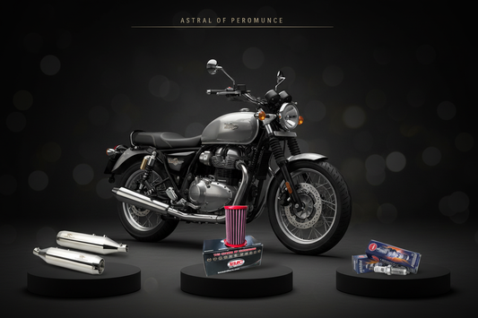 Best Performance Upgrades for Royal Enfield Super Meteor 650 in 2025 – Red Rooster Astral, BMC Air Filter & NGK Spark Plugs Complete Guide