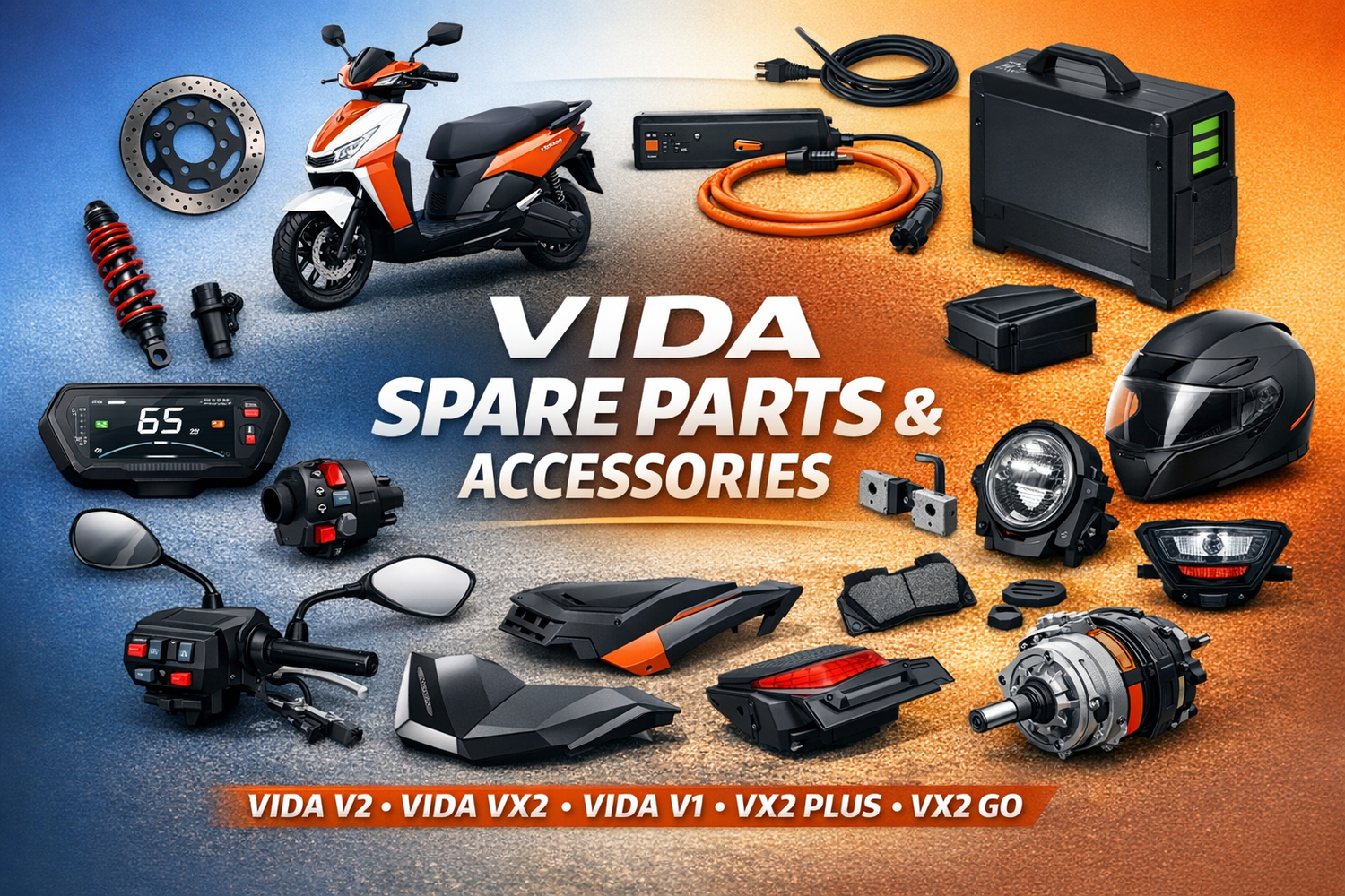 VIDA Spare Parts & Accessories — Hero VIDA Electric Scooter