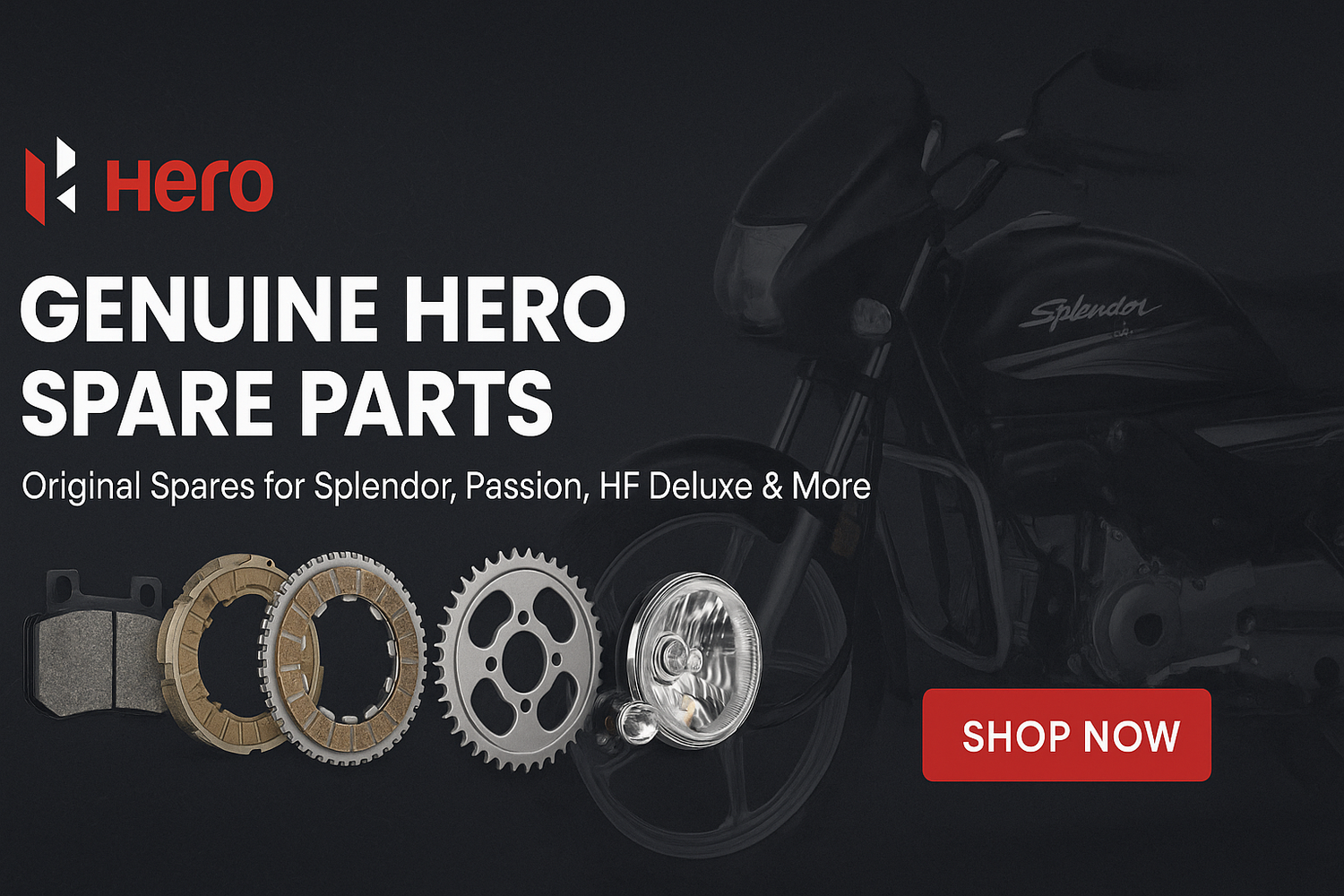 Genuine Hero Spare Parts - Buy Original Hero Bike Spares Online