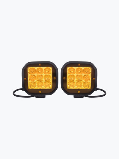 HJG 9 LED Fog Light With Yellow Cap Premium