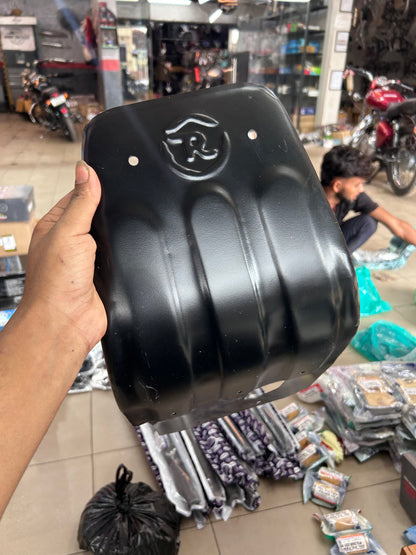 Heavy-Duty Sump Guard (Bash Plate) – Black – For Royal Enfield Classic Reborn & Meteor 350 – Aftermarket Engine Protection Skid Plate