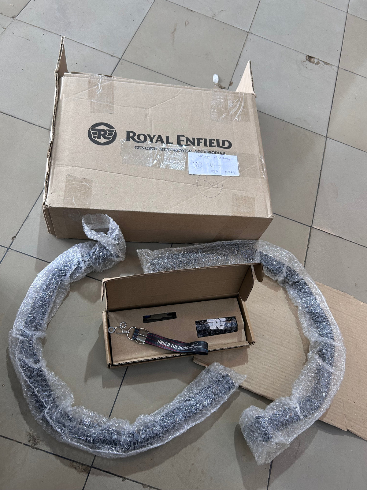Royal Enfield Black Octagon Engine Guard – Meteor, Classic, Bullet & Goan 350 KXA00005