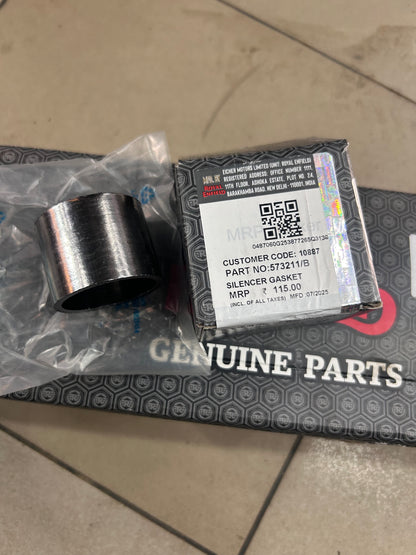 Royal Enfield 573211/B Silencer Gasket – OEM Exhaust Seal for Classic 500, Bullet 500, GT 535, Himalayan, Scram 411 & Bear 650