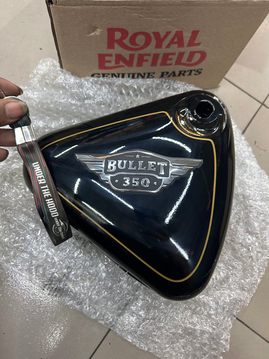 Genuine Royal Enfield Bullet 350 UCE (Kick Start) Air Filter Box Assembly with Sticker – Black – 801624