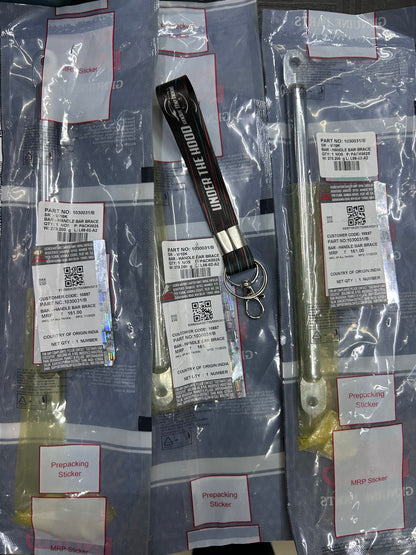 Royal Enfield 1030031/B – Handlebar Brace (Chrome) for 650‑Series