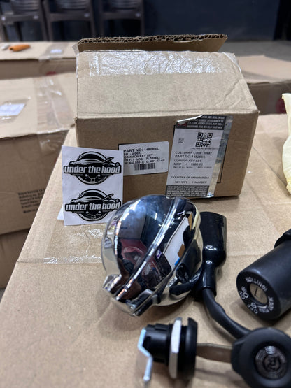 Royal Enfield 148289/L – Genuine Common Lock Set for Interceptor 650 & Continental GT 650 (Ignition + Tank + Seat + Tool)