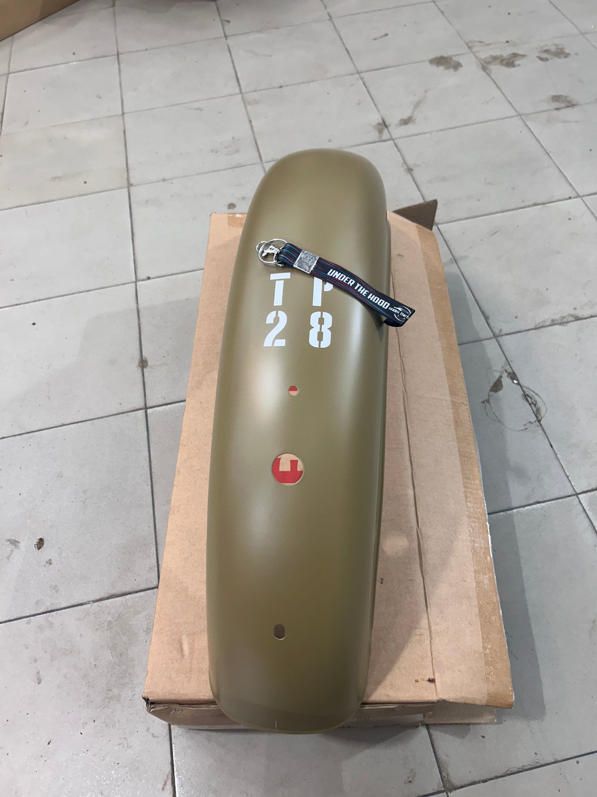 Royal Enfield Classic 350 / 500 UCE Rear Mudguard – Desert Storm Colour with Sticker – 873149 – Genuine OEM