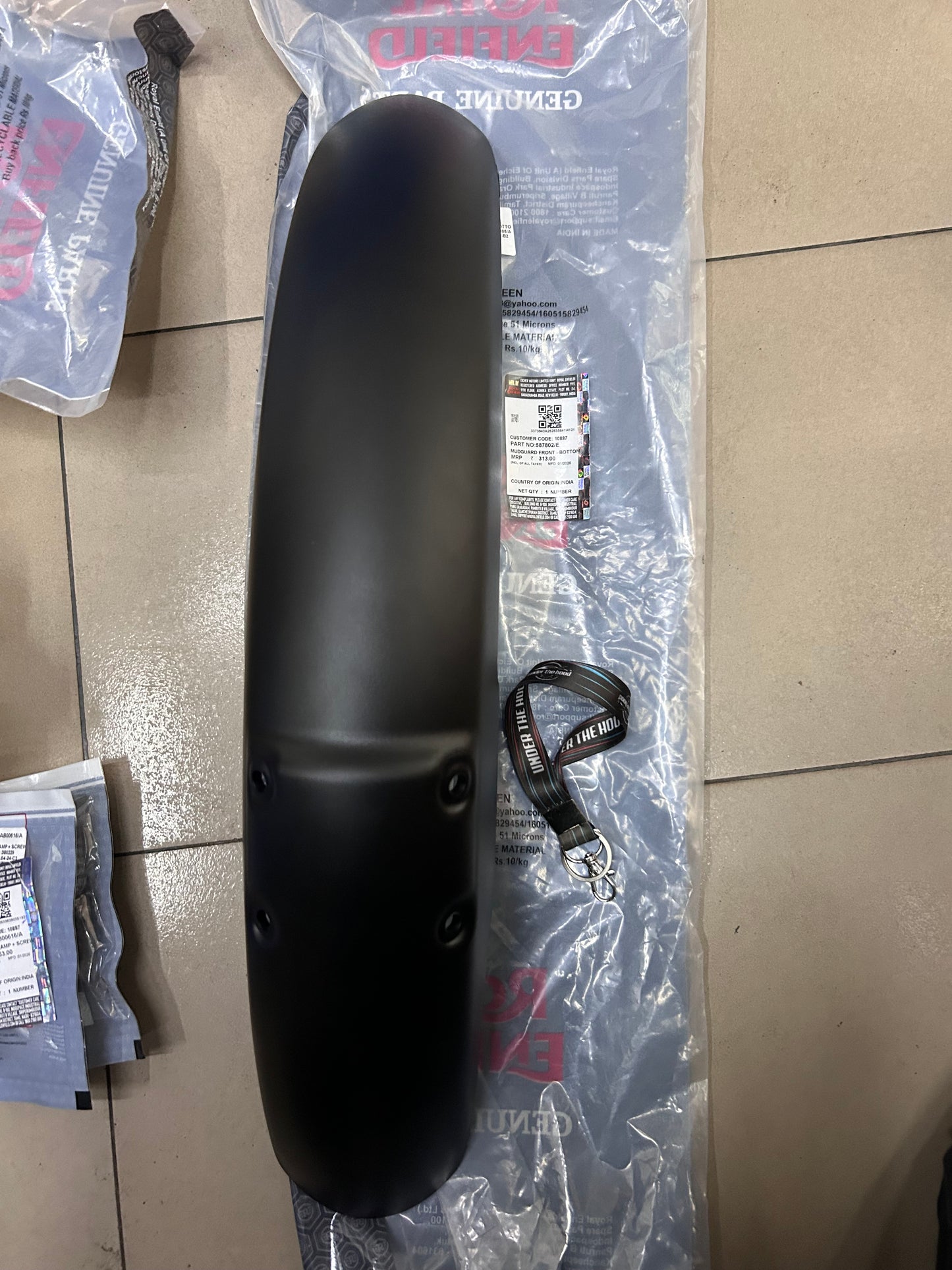 Front Mudguard Bottom (Lower Front Fender) for Royal Enfield Himalayan 411 (BS3/BS4/BS6) – 587802/E