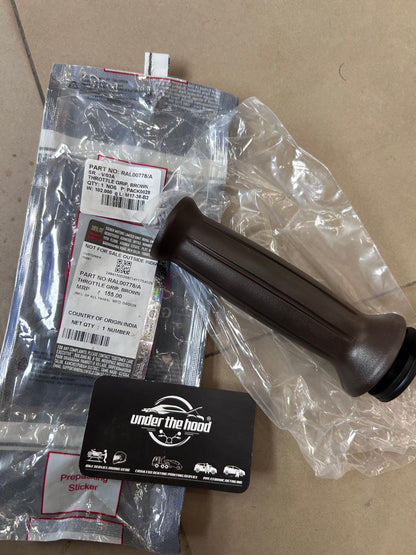 Royal Enfield Brown Grip Combo for Classic 650 Teal Models – Throttle Grip + LH Grip – RAL00778/A + RAL00779/A