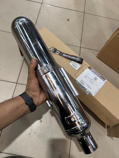 Royal Enfield Meteor 350 Chrome Silencer Assembly RLX00517/B