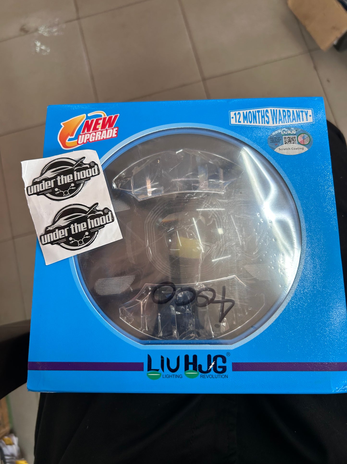 LIU HJG 7 Inch Round LED Headlight with Amber/White DRL + Turn Indicator – Royal Enfield / Himalayan / Classic / Bullet & Thar – 12V–80V – H4 Plug
