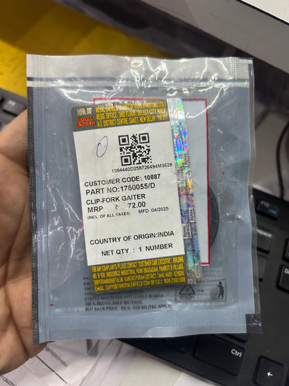 Royal Enfield 1760055/D Clip – OEM Fork Gaiter Fastener for Interceptor 650, Continental GT 650 & Hunter 350