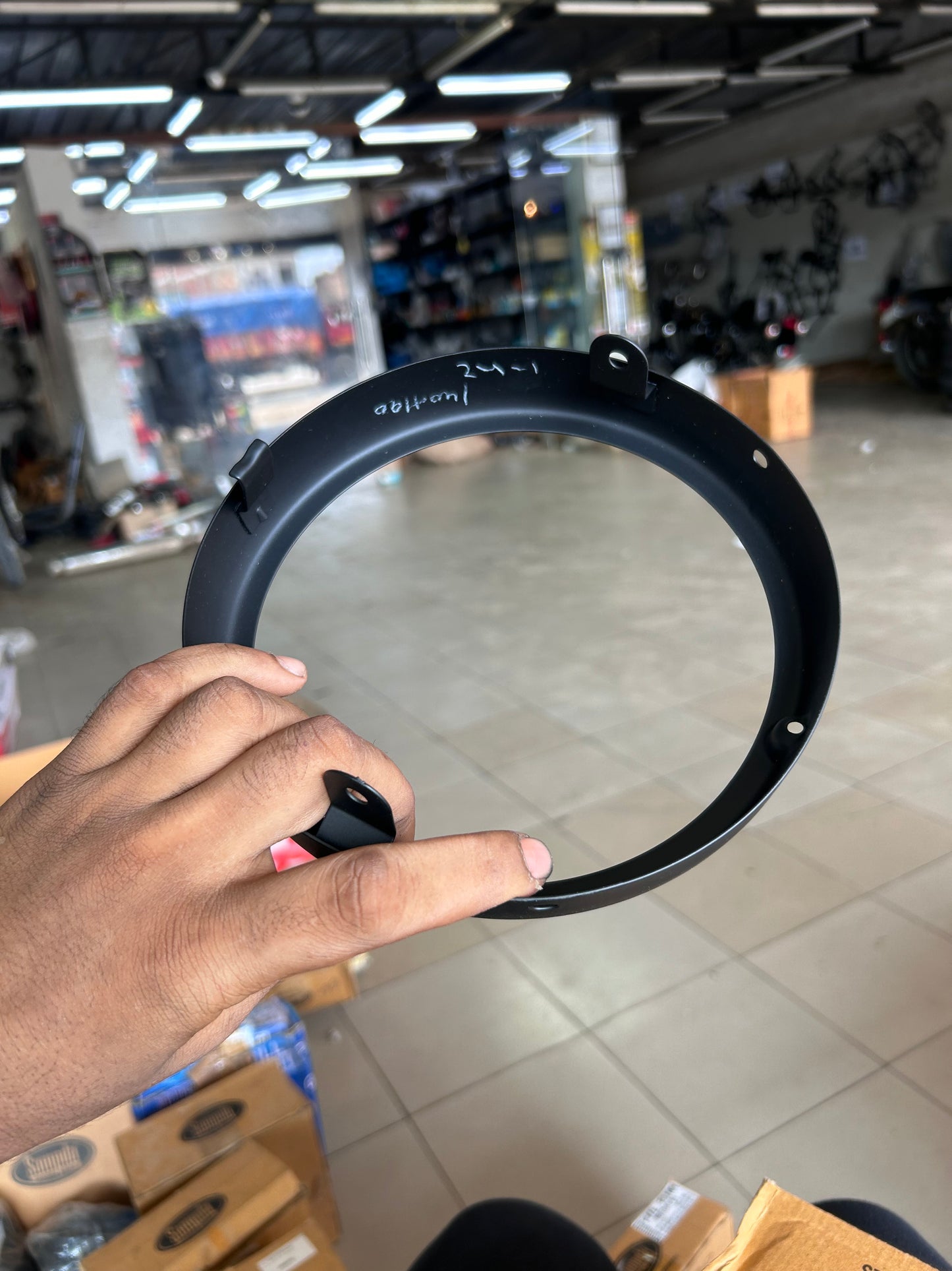 Headlight Rim For FITTING AFTER MARKET Headlight (Fits Reborn & New Standard) With Clamp