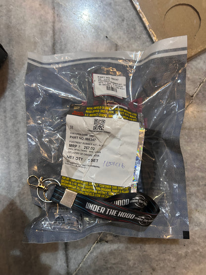 888347 – Footrest Rubber Kit (UCE) for Bullet 350 UCE, Bullet 500 UCE, Electra 350 UCE, Classic 350/500 UCE – Genuine Royal Enfield