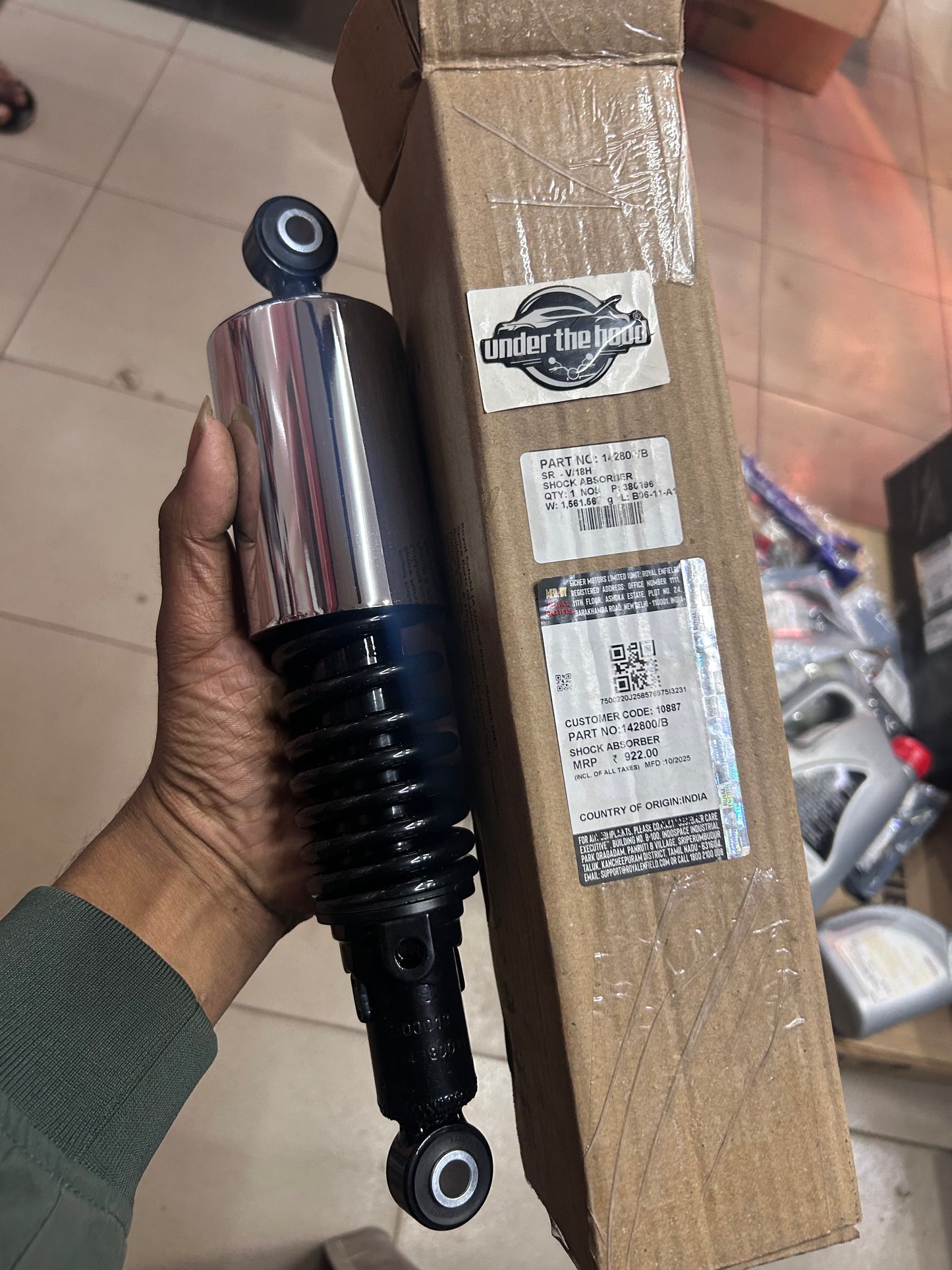 Royal Enfield 142800/B Shock Absorber – Fits Bullet 350 KS (UCE) Single Pcs