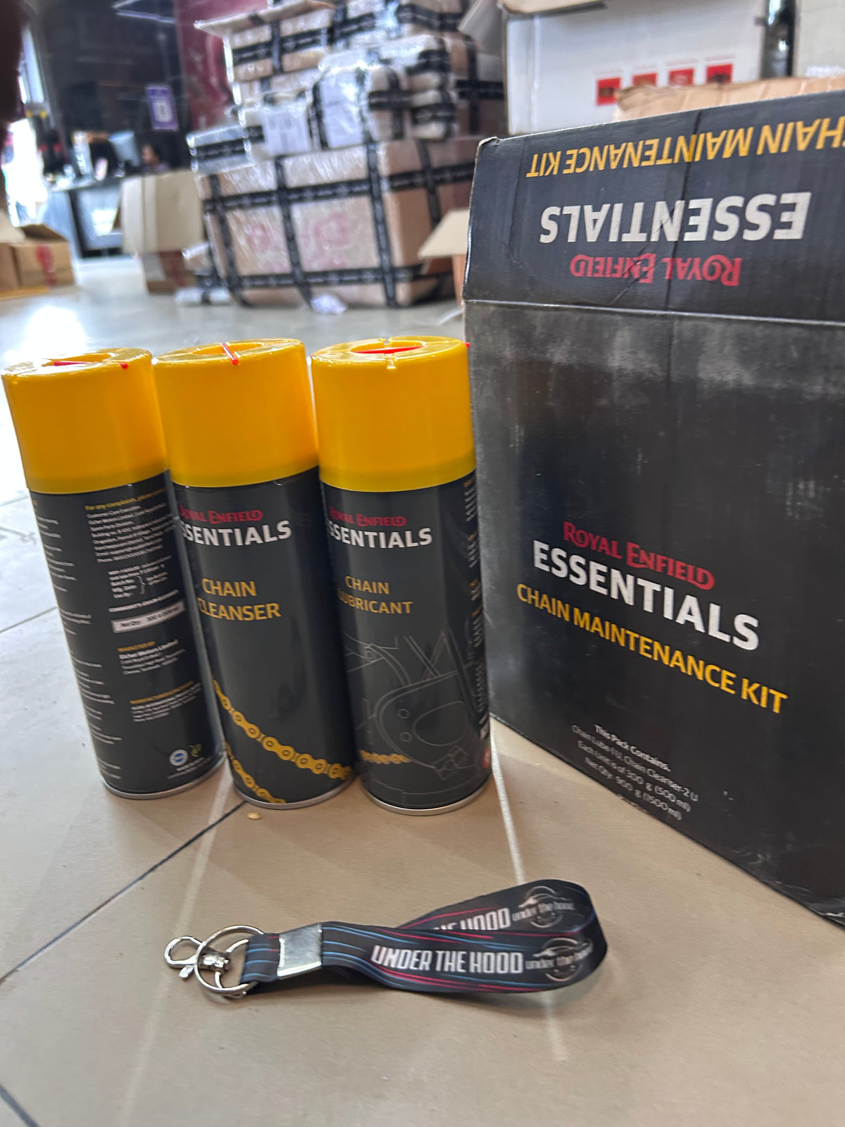 Royal Enfield Essentials Chain Lube & Cleaner Kit 500ml – Genuine Chain Care Kit – 3600008/A