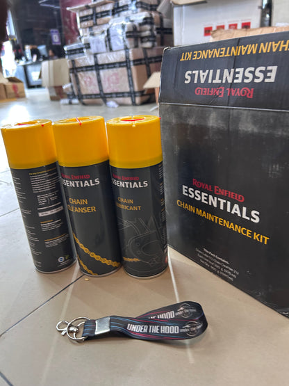 Royal Enfield Essentials Chain Lube & Cleaner Kit 500ml – Genuine Chain Care Kit – 3600008/A