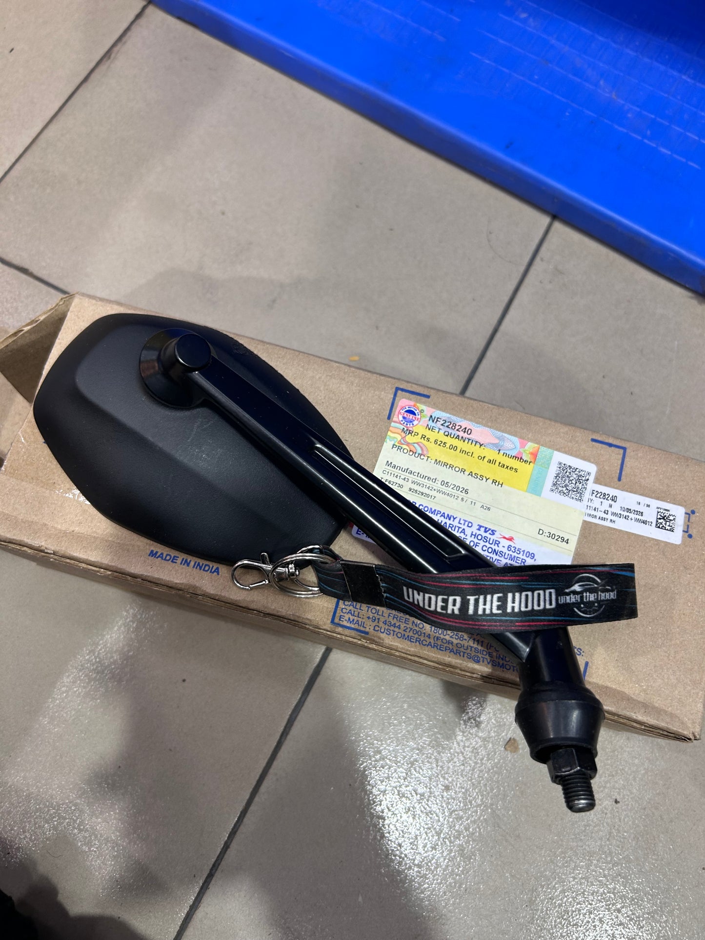 TVS Genuine Ronin 225 Right Mirror Assembly RH NF228240