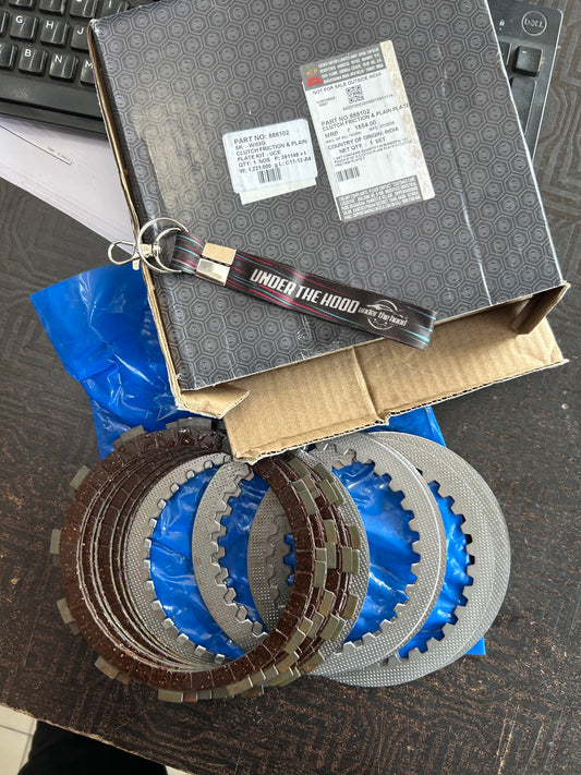 Royal Enfield UCE 500 & Continental GT 535 Clutch Friction and Plain Plate Kit – 888102