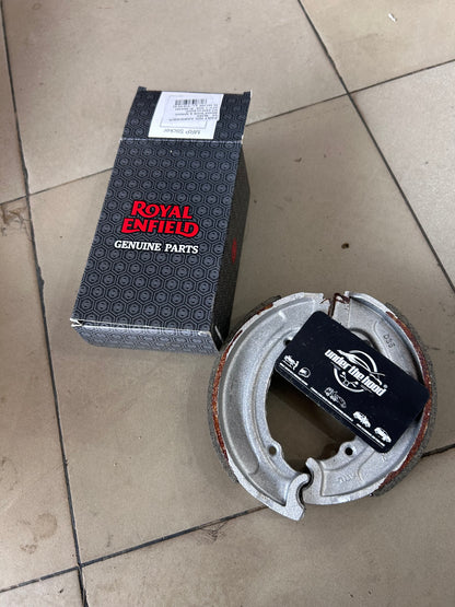 Royal Enfield Rear Brake Shoe & Spring Kit KAB00400/A for Classic 350 Reborn & New Bullet 350