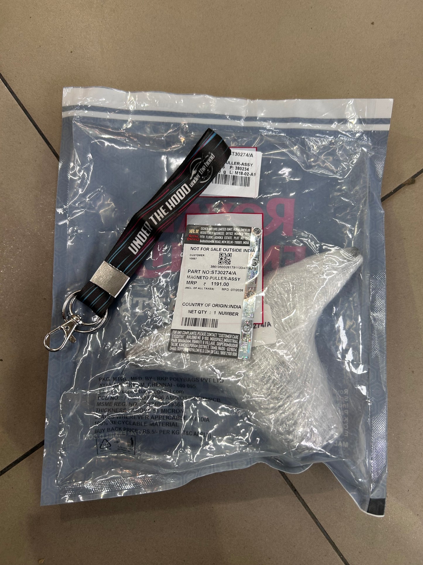 Royal Enfield Magneto Puller Assembly ST30274/A Special Tool