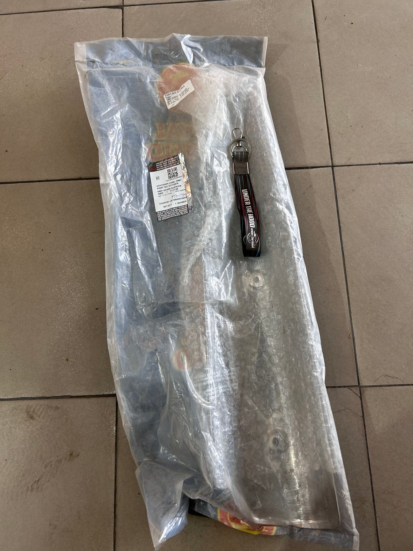 Royal Enfield Silencer Guard (573106/A) – OEM Chrome Cover for Continental GT 535 Euro III & IV