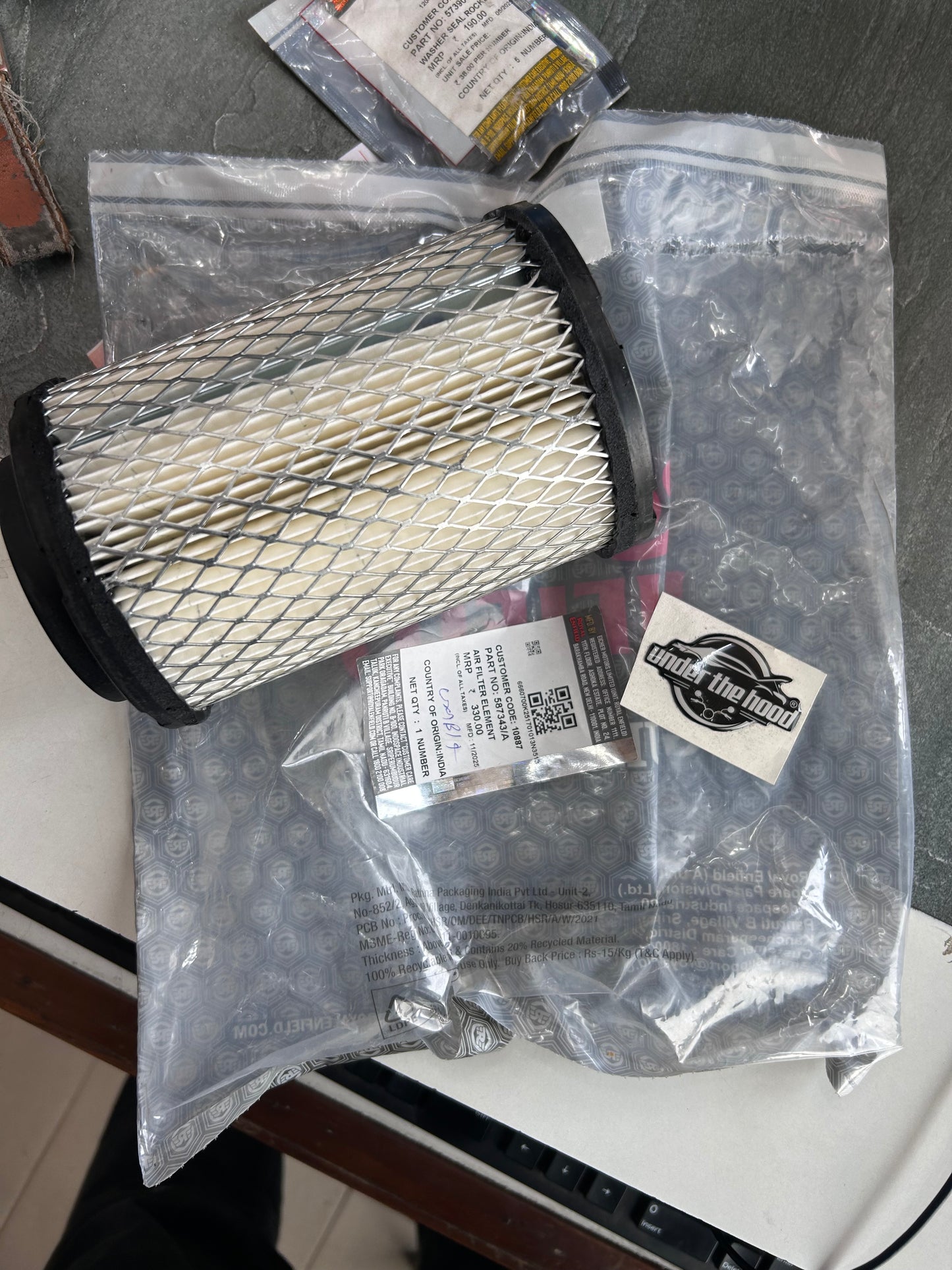 Royal Enfield Himalayan 411 & Scram 411 Air Filter Element – OEM 587343/A | Genuine RE Replacement