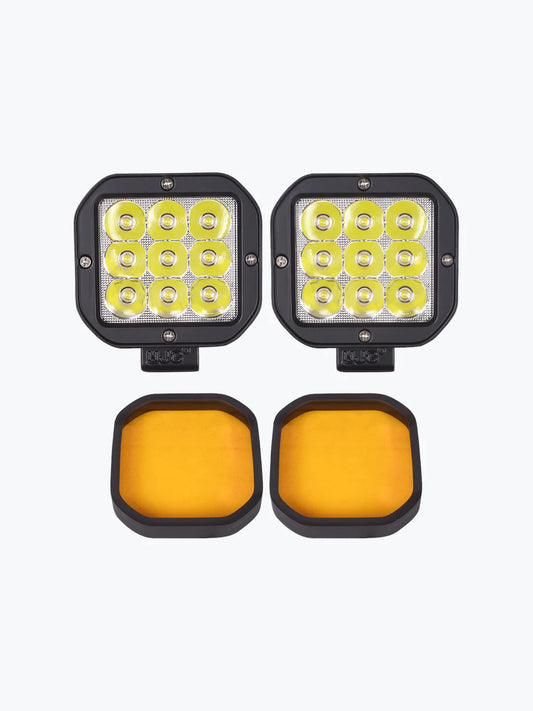 HJG 9 LED Fog Light With Yellow Cap Premium