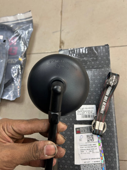 Royal Enfield RAL00612/B – Left Rear View Mirror (LH) for Interceptor Bear 650 Euro V – Genuine OEM Mirror