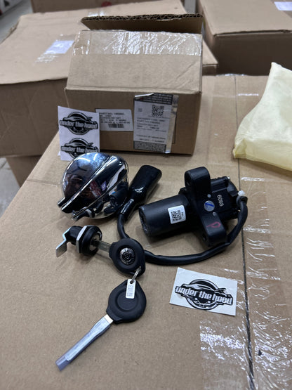 Royal Enfield 148289/L – Genuine Common Lock Set for Interceptor 650 & Continental GT 650 (Ignition + Tank + Seat + Tool)