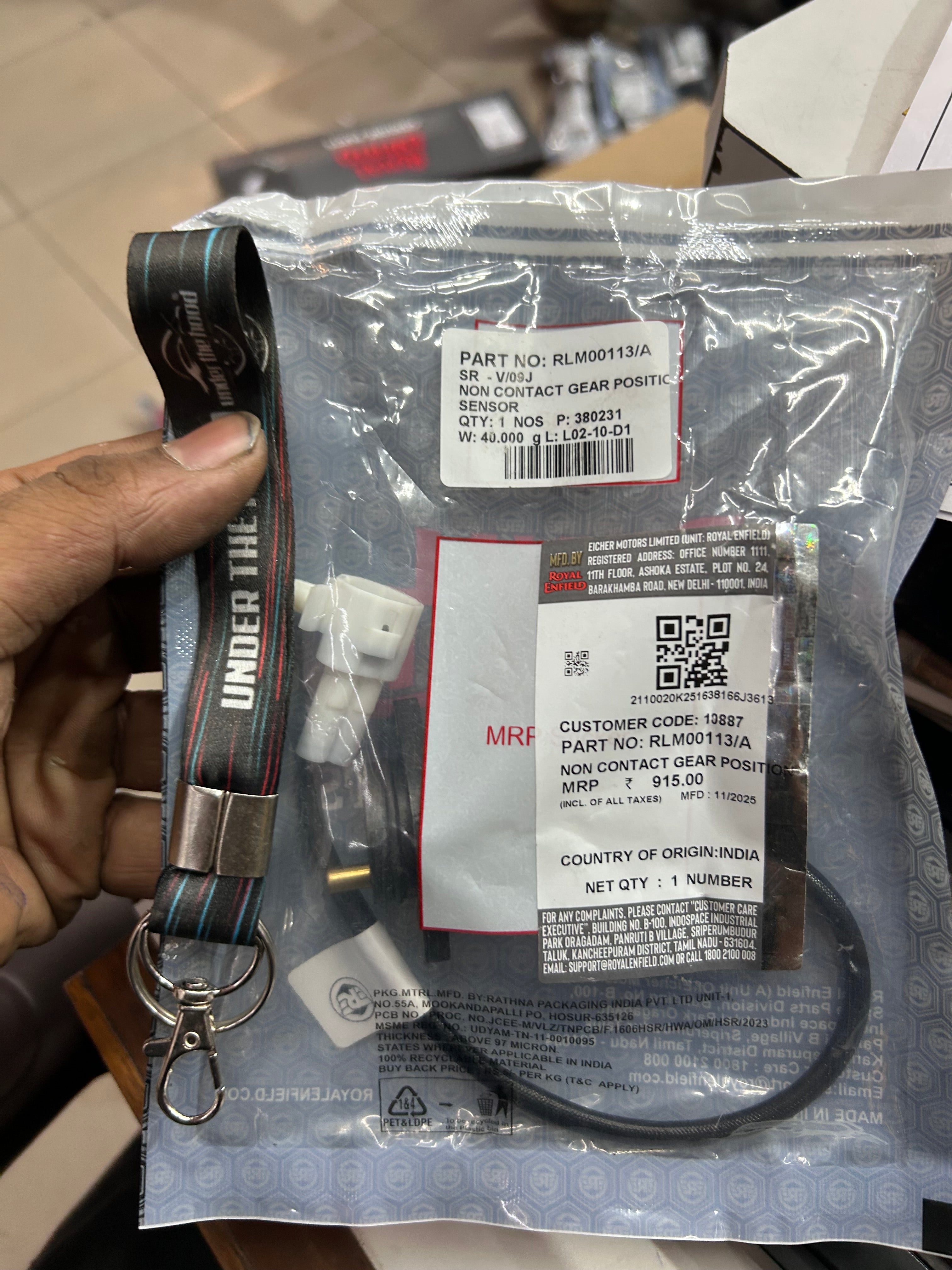 RE RLM00113/A Gear Position Sensor – Interceptor & GT – UNDER THE HOOD
