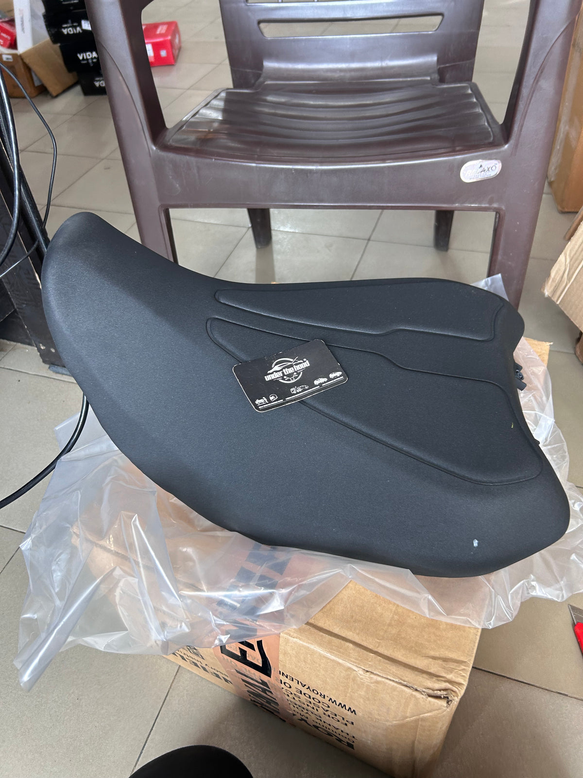 Royal Enfield Black Adventure Rider Seat KXA00427 — OEM Seat Upgrade for Himalayan 450 Series