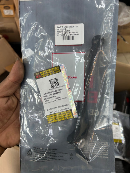 Royal Enfield 592281/A – Black Front Brake Lever Disc Brake For Classic 350 bs6 UCE Models Only